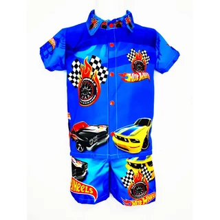 CONJUNTO INFANTIL MAURICINHO HOTWEELS MENINO ANIVERSÁRIO
