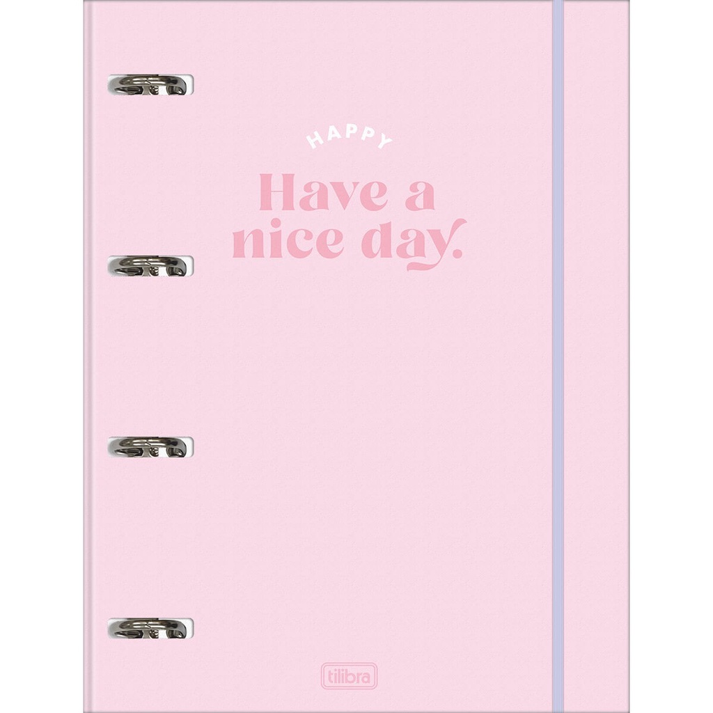 Caderno Argolado Fichário Cart. Univers. 80fls Happy Tilibra