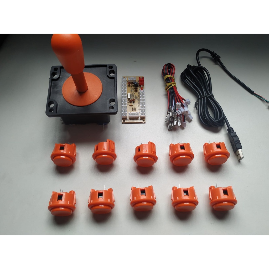 Kit Arcade manche Aegir e 10 botões 30mm !