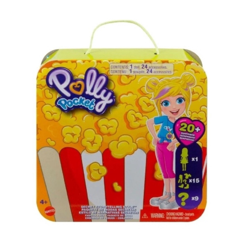 Boneca Polly Pocket Conjunto de Brinquedo Mundo Surpresas Sorvete HFR00  Mattel - 22 cm - Shopping do Sicredi