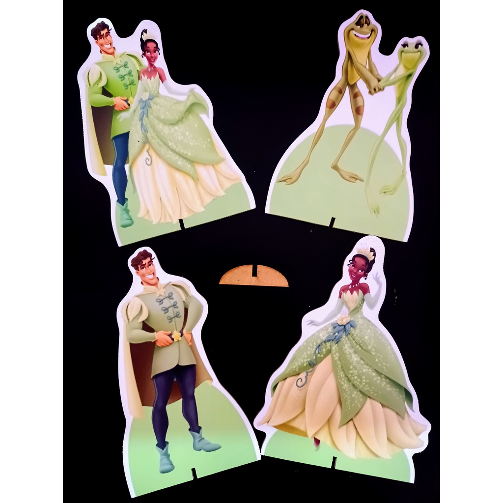 Kit 4 Display de mesa A Princesa e o Sapo de 15 a 18 cm, decoração de ...