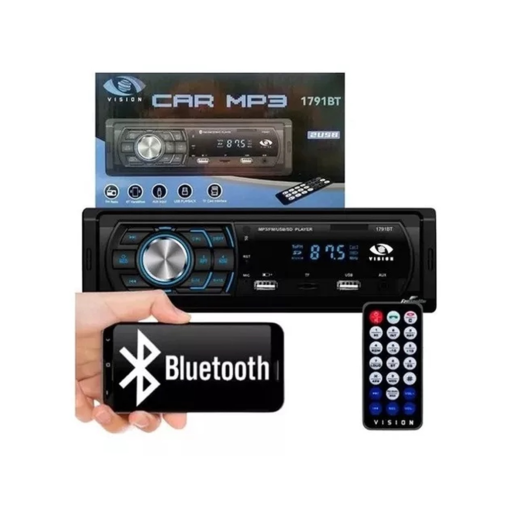 Aparelho de Som Automotivo Radio Para Carro Bluetooth Som Automotivo Fm ...