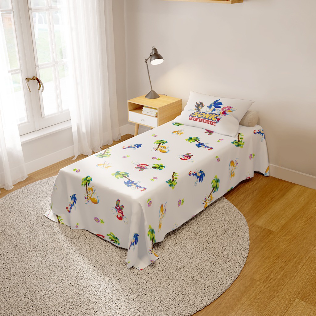 Jogo de Lençol Infantil Sonic