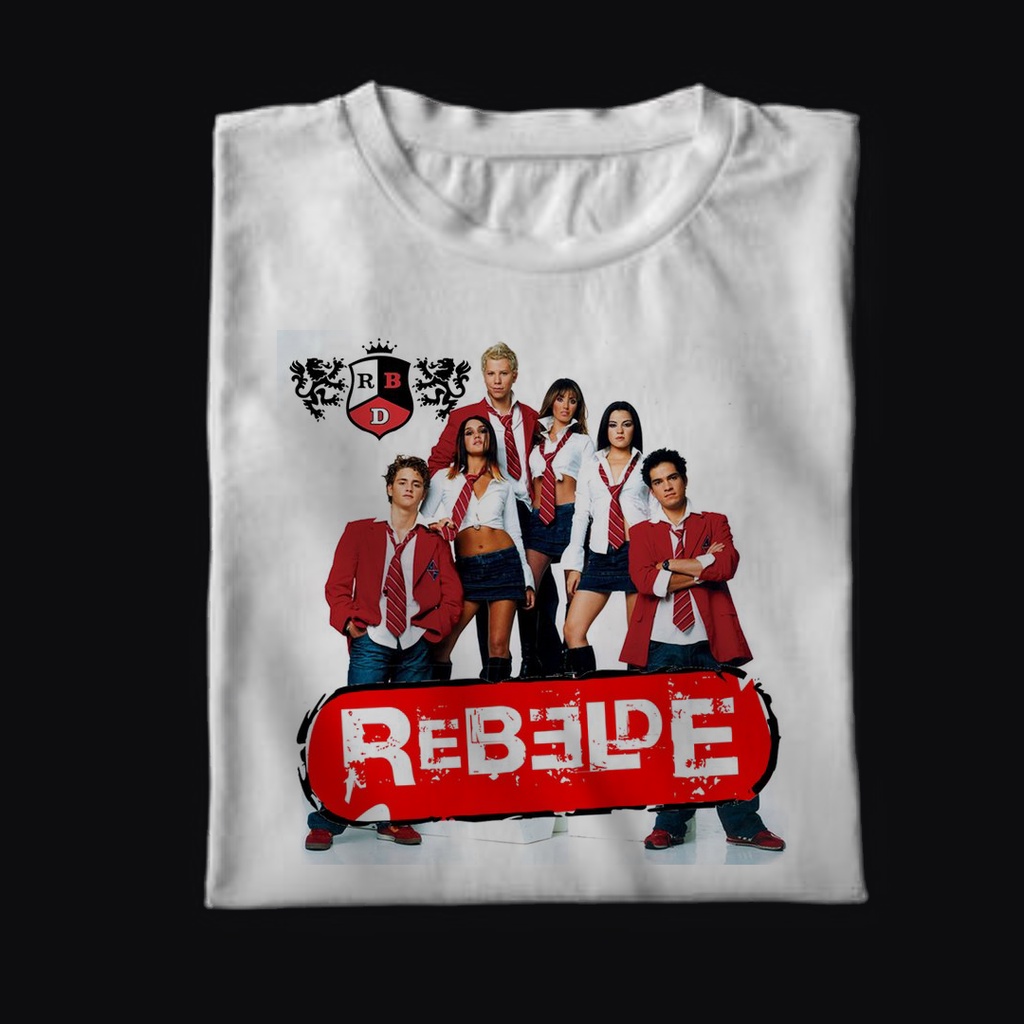 Camiseta banda REBELDE RBD GRUPO | Shopee Brasil