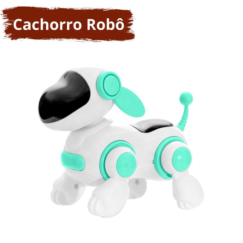 Cachorro Filhotinho Robô Com Face Digital Ensina Brinquedo | Shopee Brasil