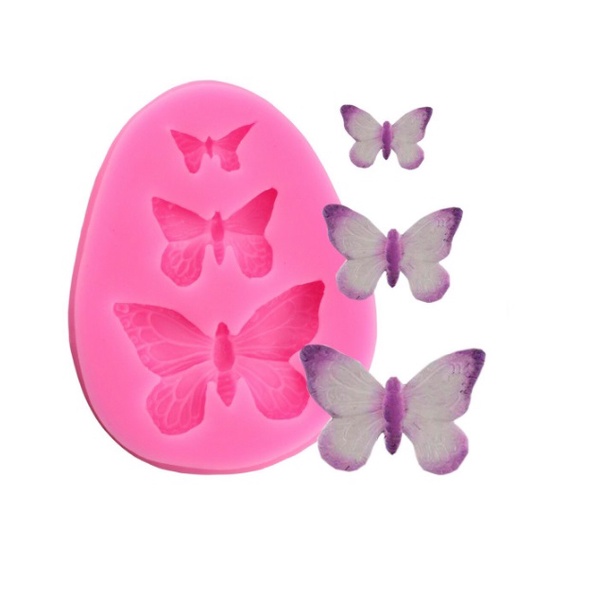 Molde de Silicone Borboletas Mini - Molde de Silicone Mini Borboletinhas para Artesanato e Confeitaria