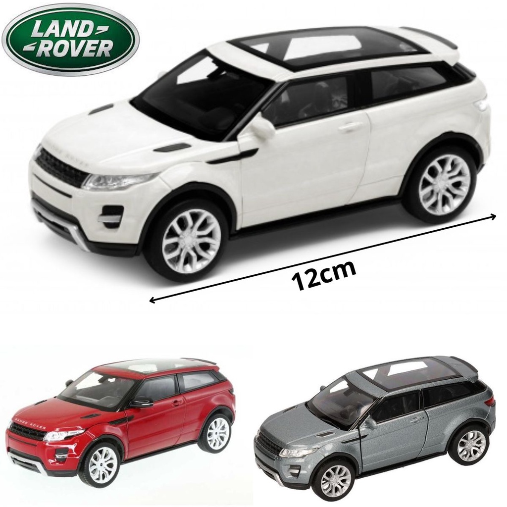 Carrinho de Coleção de Ferro Land Rover Range Rover Evoque Miniatura Coleção Welly 1/34 a Fricção