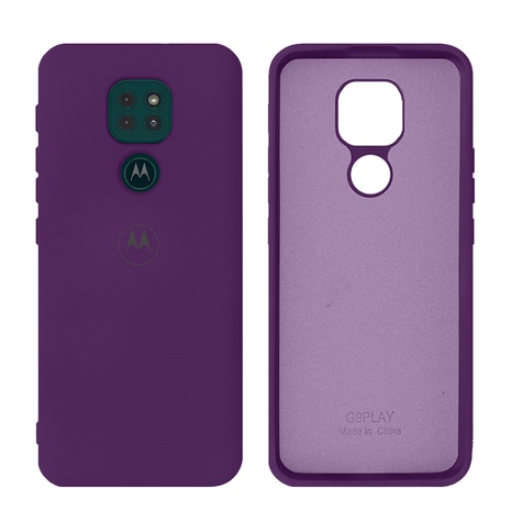 Capinha Case Silicone Motorola Moto G9 PLAY Aveludada Com Logo.