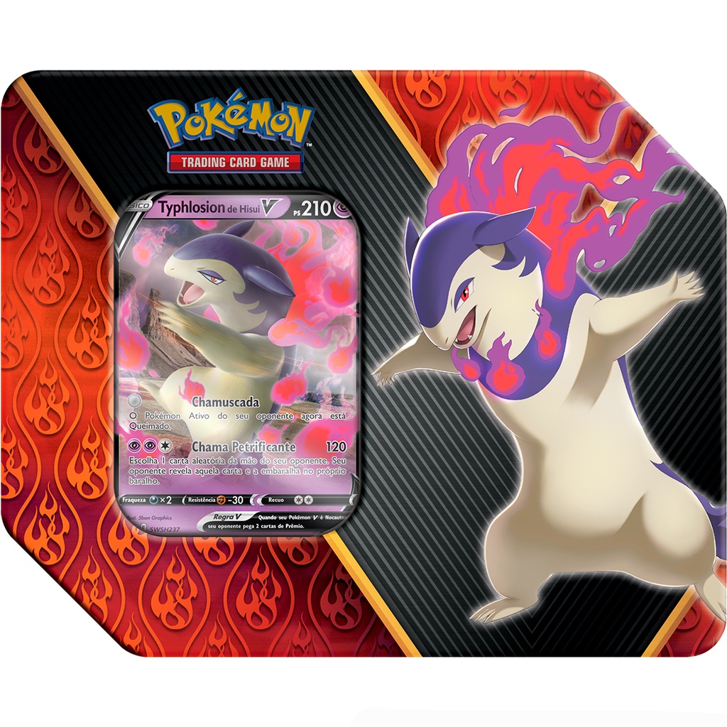 Lata Pokémon Typhlosion V Poderes Divergentes COPAG TCG