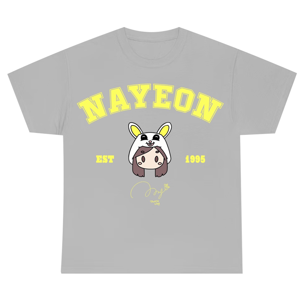 Camiseta T-shirt Unissex Algodão Nayeon Twice Bunny Kpop | Shopee