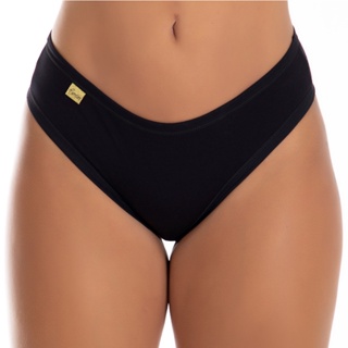 Kit 10 calcinhas tanga algodão cotton confort lisa
