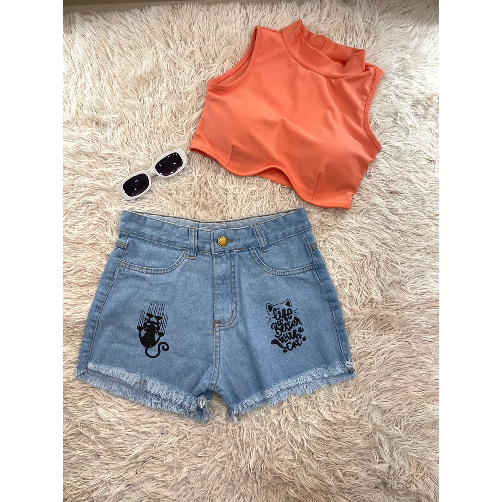 Shorts jeans best sale feminino juvenil