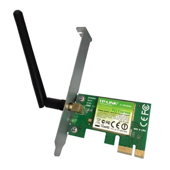 Adaptador Placa de Rede PCI Express Wireless TP-Link 150Mbps TL-WN781ND