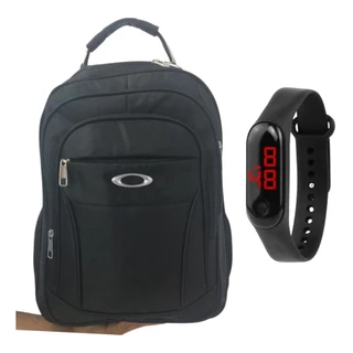 Mochila Oakley Fashion Way Bolsa +relogio