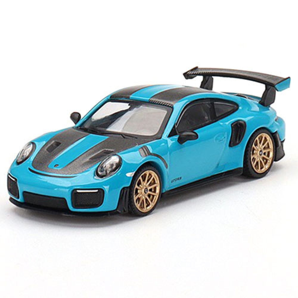 Mini GT MGT00344-R 344 1/64 PORSCHE 991 GT2 RS Pacote De Eissach MIAMI Azul RHD Escala Descente Modelo Carro