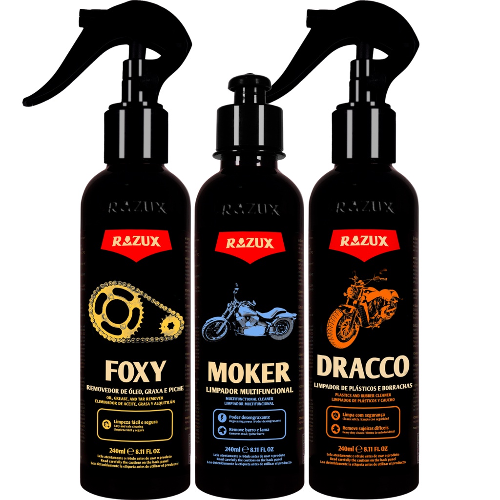 Foxy Limpa Corrente Razux Moker Lava Motos Dracco Plasticos Shopee Brasil