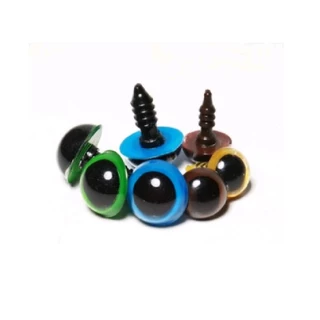 Olho Amigurumi Círculo com Trava - Pacote com 10 pares - Diversas cores em Oferta na Shopee