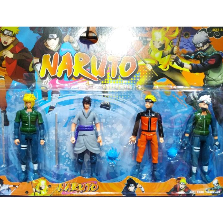 Naruto Kit Completo 6 Bonecos Com Led Articulados 15cm em Promoção
