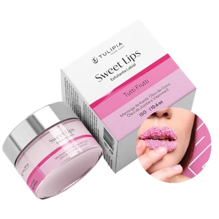 Esfoliante Labial Sweet Lips Comestível Hidratação Nutrição Remove Células Mortas - Hidragloss - Babygloss - Tulípia 15g