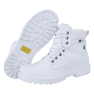 Bota Coturno Casual Masculina Branca Cr Shoes 9002