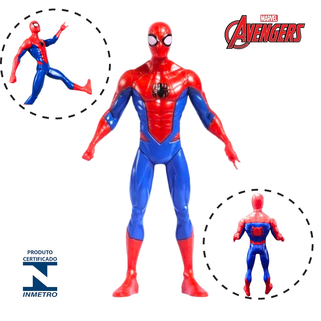 Boneco Homem Aranha Spider Man Vingadores Avengers Articulado Original ...