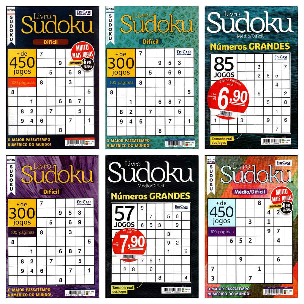 Livro 650 Sudokus - Passatempo Sudoku 650 Jogos Sudoku Super Sudoku 650  Jogos Passatempo