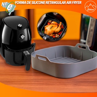 Forma Cesto Quadrada Silicone para Fritadeira Air Fryer