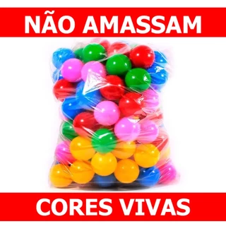 Bolinha Plástica para Piscina até 100 Unidades Bolinhas Super Coloridas Bolinha Para Piscina Criança Infantil de ótima qualidade