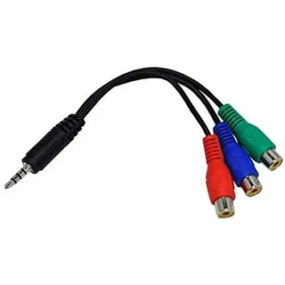 Cabo P2 Com 3 Rca (av) Femea P2 Para Videos Audio componente