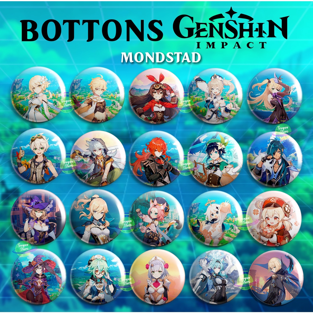 Bottons Genshin Impact - Personagens de Liyue