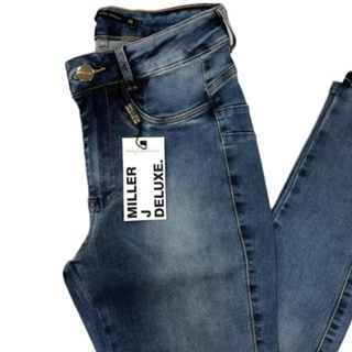 Calça Jeans Miller Deluxe Original Levanta Bumbum com lycra cintura alta