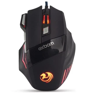 Mouse Gamer Black X7 Optico Usb 2400 Dpi