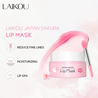 LAIKOU Máscara Labial Sakura Creme Noturno Sem Lavagem Bálsamo Reparador De Rugas Linha 8g em Oferta na Shopee