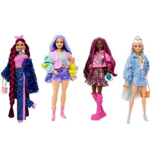 Boneca Barbie - Extra - Barbie Com Saia e Bolsa Roxa - Mattel