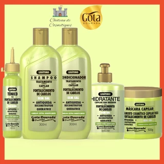 Kit Gota Dourada Antiqueda Fortalecimento Legitimo - 5 Produtos