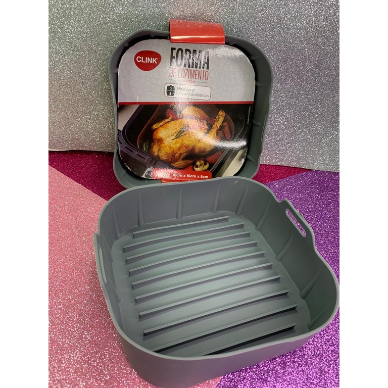 Forma de cozimento Silicone - 16x16x5cm - Clink
