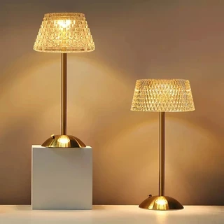 Lâmpada De Mesa De Cristal LED Luz Romântica Atmosférica Noturna De Escurecimento Para Barra Restaurante De Quarto Decoração De Hotel