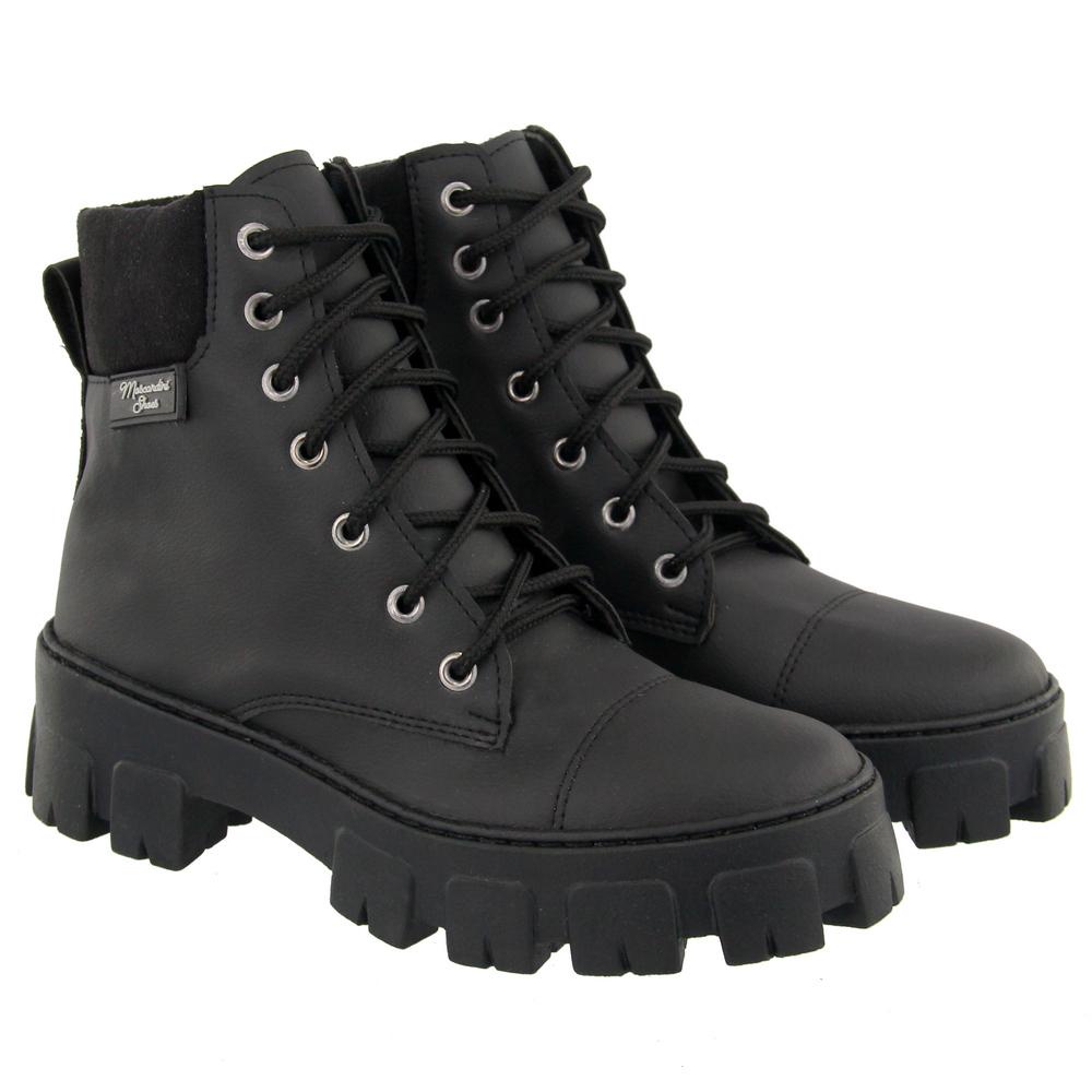 Bota coturno cano baixo feminino blogueira tratorado sola alta tendencia lançamento top 2023 frio inverno