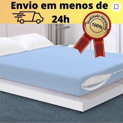 Capa de Colchão Solteiro com Ziper 20cm Capa Protetora
