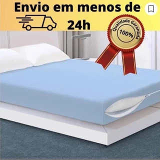 Capa de Colchão Solteiro com Ziper 20cm Capa Protetora