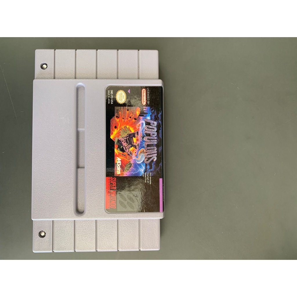 Jeu SNES Populous 2 – Version Japonaise (Super Famicom) 1993 – Très Bon État