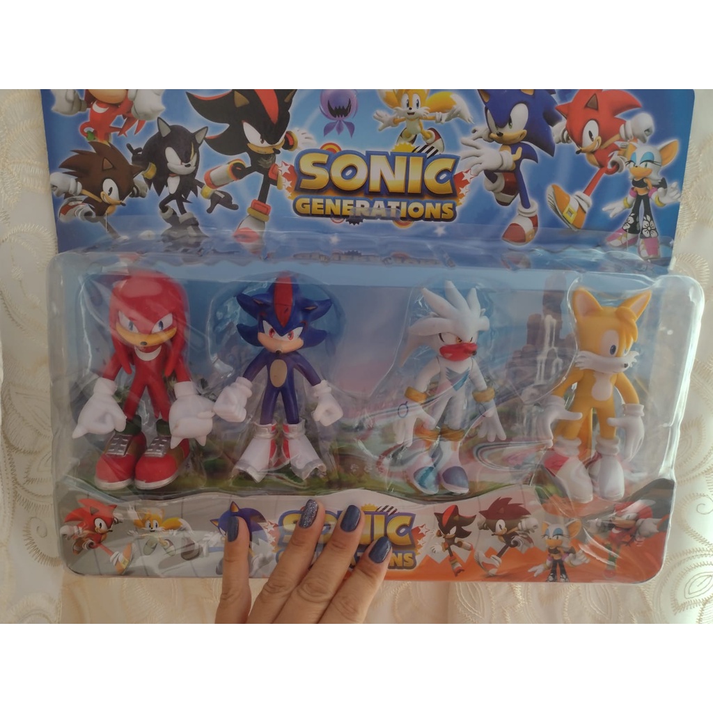 Boneco Sonic E Knucle Kit 02 Pelucia Turma Do Sonic em Promoção na  Americanas