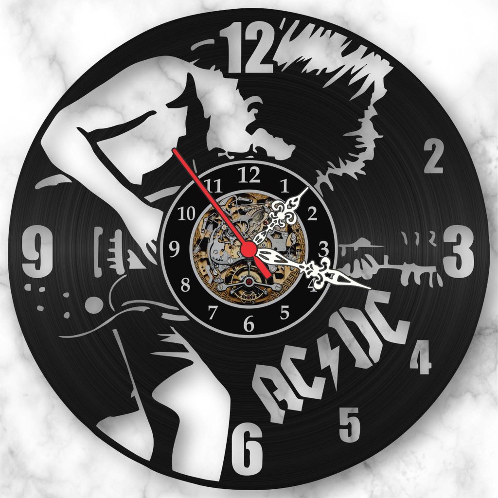 Relógio Parede Acdc Bandas Musica Disco Vinil Lp Decoração | Shopee Brasil