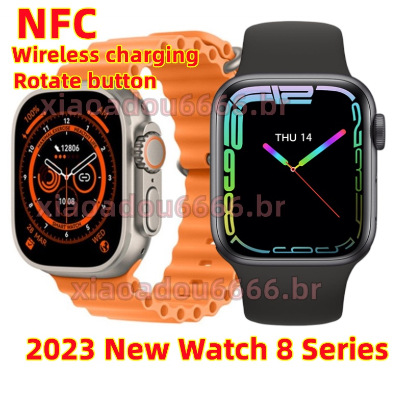 New Apple Watch series 9 1.93-inch Relógio inteligente 45MM/Bluetooth  chamada/monitoramento do sono/discagem celular/número de série/neutro,  adequado para iPhone e Android