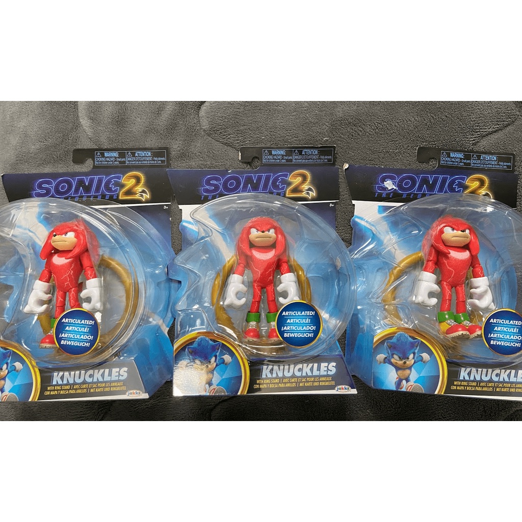 Boneco Knuckles 6 cm Figura Sonic Colecionável Filme - Loja Zuza Brinquedos