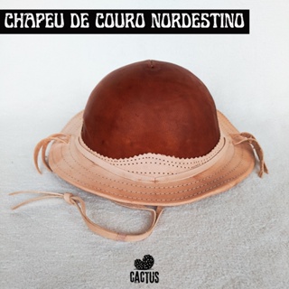 Chapéu de Cangaceiro Coquinho Adulto de Couro - Apollo Festas