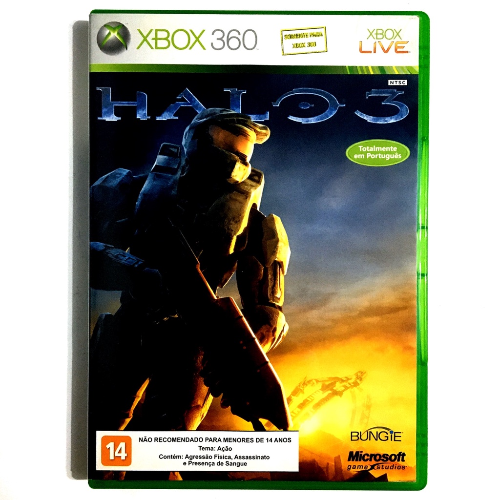 Jogo Xbox 360 Halo 3 Original Mídia Física Shopee Brasil