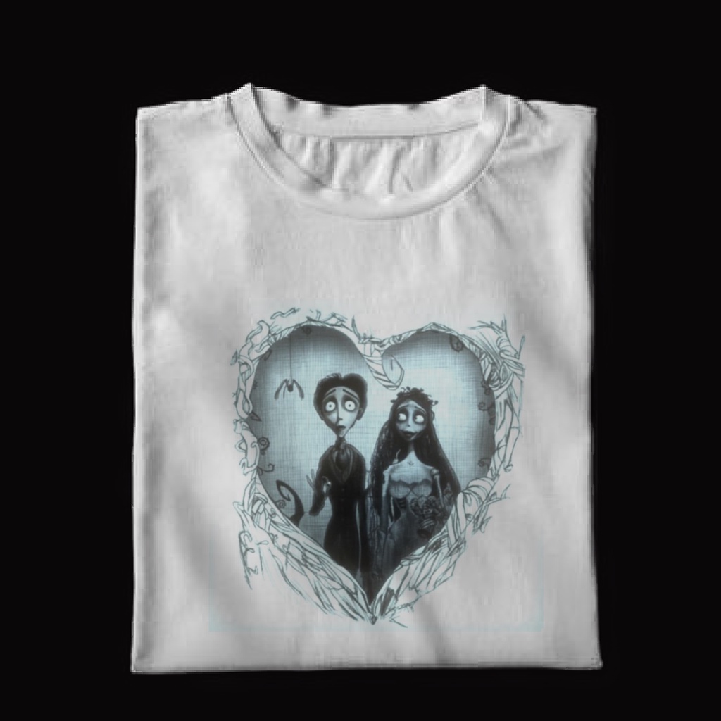Camiseta Noiva cadáver HEART TIM BURTON