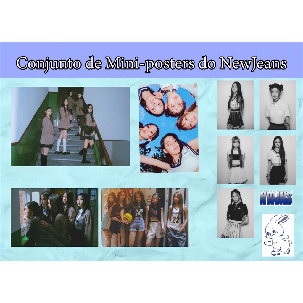 Conjunto de Mini-posters NewJeans em Promoção na Shopee Brasil 2026