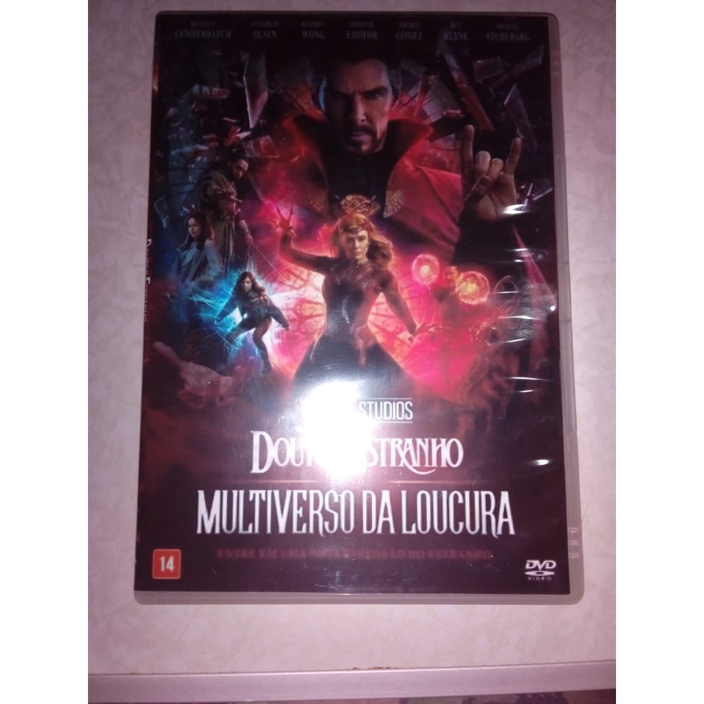 DVD Filme Doutor Estranho no Multiverso da Loucura (2022) - Dual Áudio